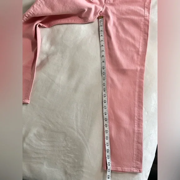 MOTHER Straight Leg Jeans in Soft Pink - Picture 8 of 11